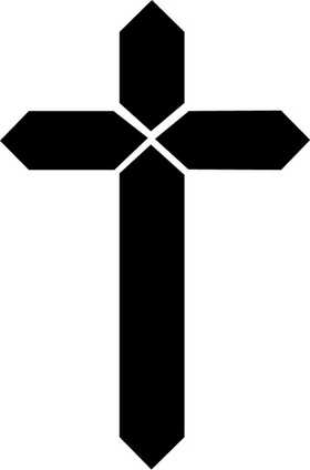 Christian Cross Decal / Sticker 21