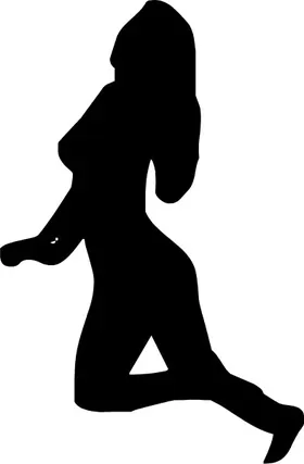 Sexy Girl Silhouette Decal / Sticker 02
