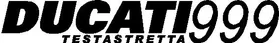 Ducati 999 Testastretta Decal / Sticker