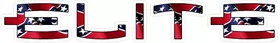 Elite Archery Confederate Flag Decal / Sticker 03