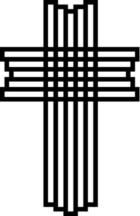 Christian Cross Decal / Sticker 75