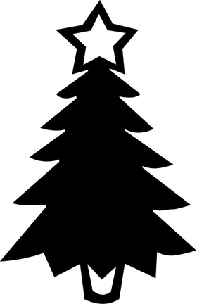 Christmas Tree Decal / Sticker 04