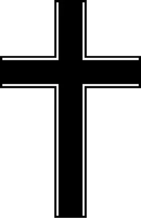 Christian Cross Decal / Sticker 59