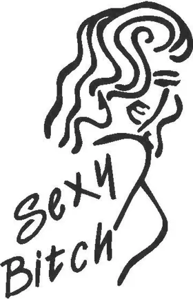 Sexy Bitch Decal / Sticker 02