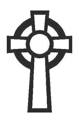 Celtic Cross Decal / Sticker 03