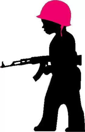 Child Soldier Decal / Sticker 01