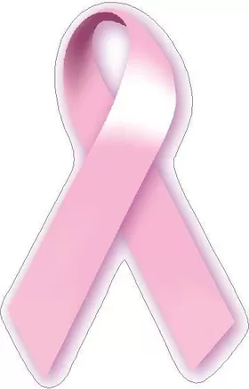Pink Breast Cancer Ribbon Decal / Sticker