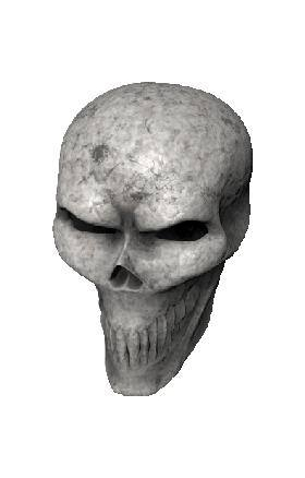 3D Bone Skull 01 Decal / Sticker