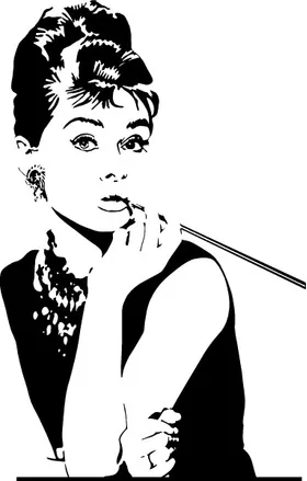 Audrey Hepburn Decal / Sticker