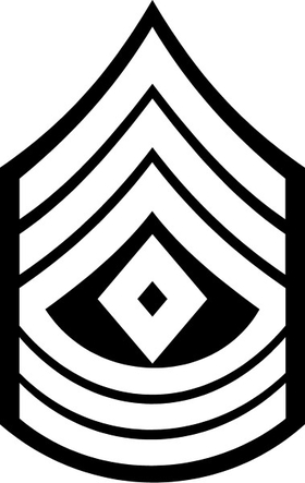 Army 1SG Decal / Sticker 02