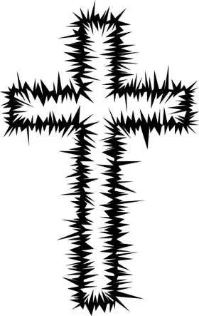 Christian Cross Decal / Sticker 31