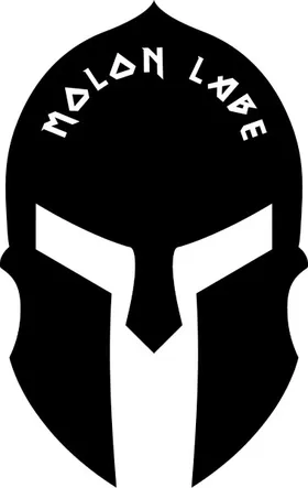 Spartan Helmet / Mask Molon Labe Decal / Sticker 15