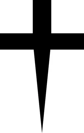 Christian Cross Decal / Sticker 49