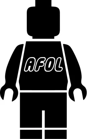 AFOL Lego Man Decal / Sticker 06