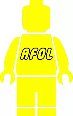 AFOL Lego Man Decal / Sticker 07