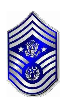 Air Force Master Seargent Decal / Sticker