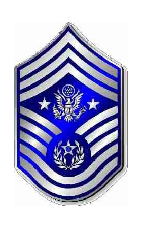 AIR FORCE MASTER SEARGENT DECAL / STICKER