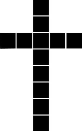 Christian Cross Decal / Sticker 08