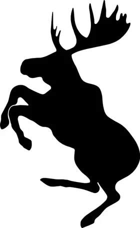 Prancing Moose Decal / Sticker 05