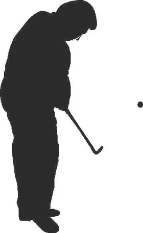 Golfer Golf Decal / Sticker 02