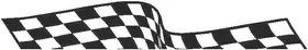 Checkered Flag Decal / Sticker 64