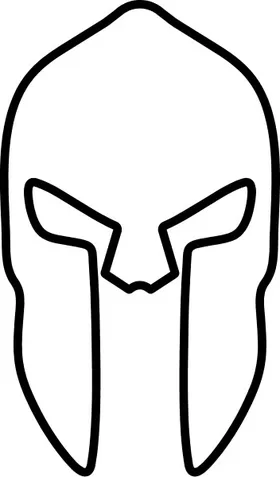 Spartan Helmet / Mask Decal / Sticker 02