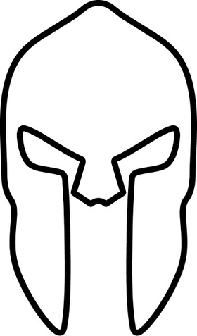 Spartan Helmet / Mask Decal / Sticker 02