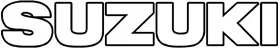 Suzuki Lettering Decal / Sticker 06