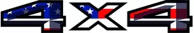 Z American Flag 4x4 Decal / Sticker 50