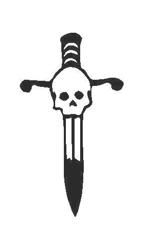 Skull and Sword Decal / Sticker