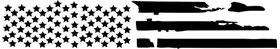 Distressed American Flag Stripe Decal / Sticker 122