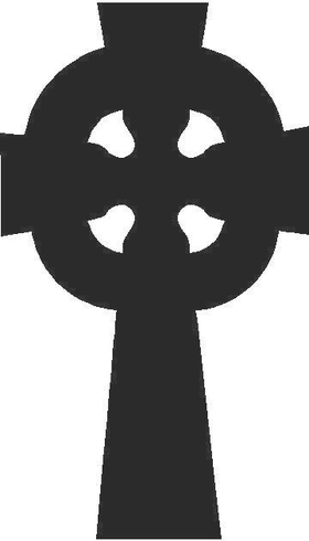 Celtic Cross Decal / Sticker 01