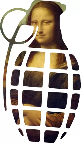 Mona Lisa Grenade Decal / Sticker