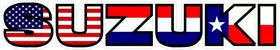 American Holland / Dutch / The Netherlands Texas Flag Suzuki Decal / Sticker 21