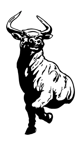 Bulls Mascot Decal / Sticker