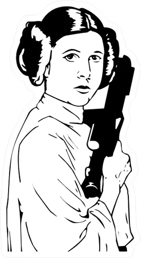 Princess Leia Decal / Sticker 03
