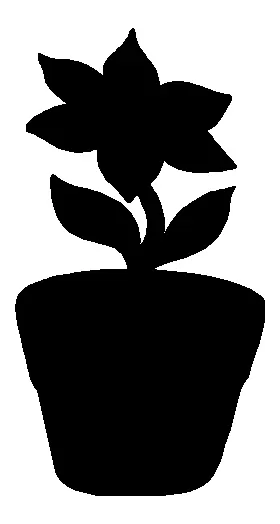 Flower Pot Decal / Sticker 01