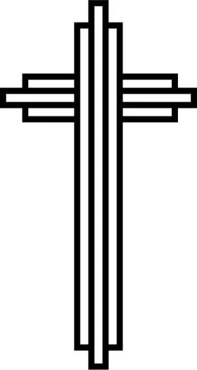 Christian Cross Decal / Sticker 73