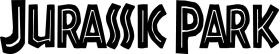 Jurassic Park Lettering Decal / Sticker 05