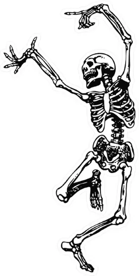 Grateful Dead Dancing Skeleton Decal / Sticker 04