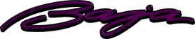 Purple Baja Decal / Sticker with Black Shadow / Outline 115