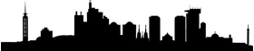 Jakarta Skyline Silhouette Decal / Sticker 01