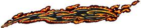 True Fire Slash Tribal Decal / Sticker