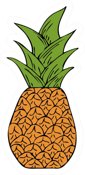 Pineapple Decal / Sticker 03