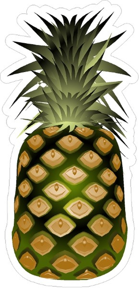 Pineapple Decal / Sticker 04