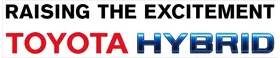 Toyota Hybrid Decal / Sticker 01