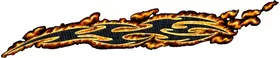 Carbon Fiber True Fire Slash Tribal Decal / Sticker