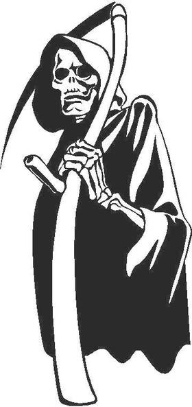 Grim Reaper Design Decal / Sticker Design 1