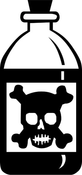 Poison Bottle Skull and Cross Bones Decal / Sticker 20