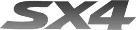 Suzuki SX4 Faded Gray Decal / Sticker